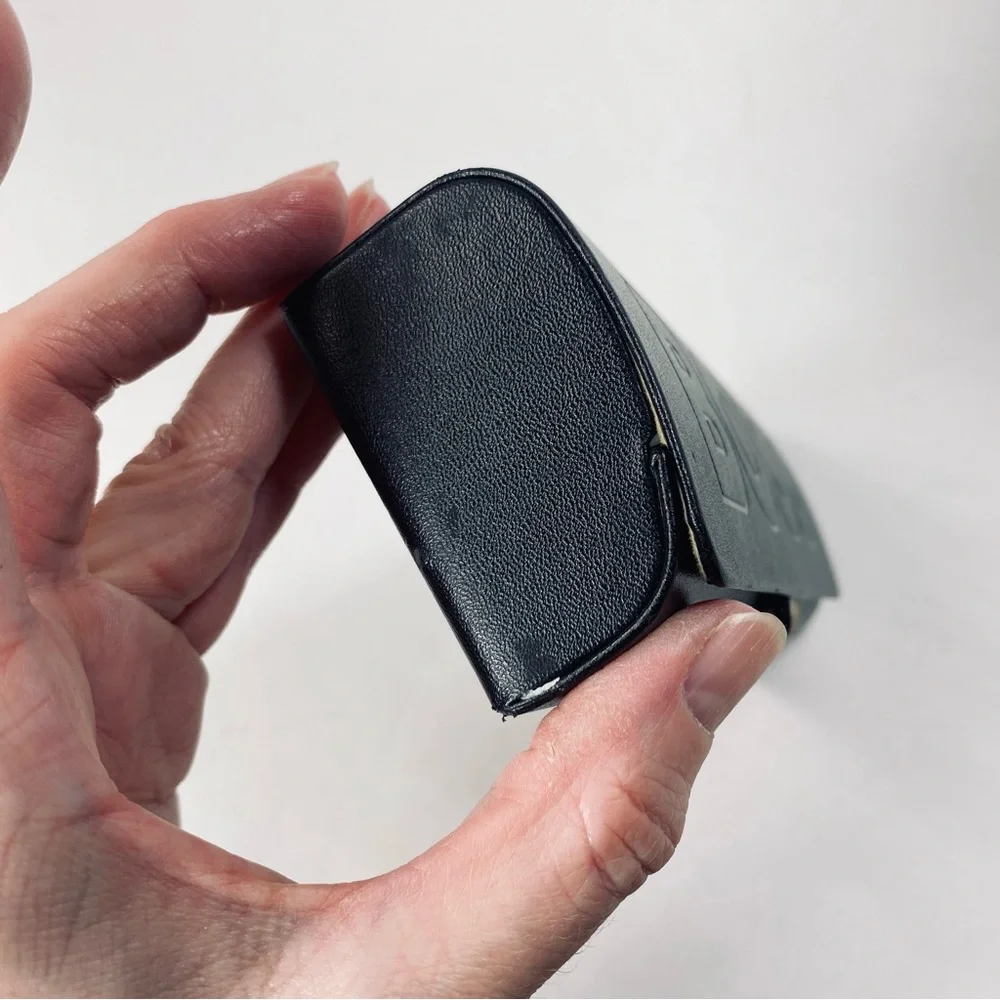 Hugo Boss Clamshell Hard Case Black Eyeglass Sunglasses Case with Cleaning Cloth